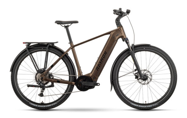 E-Bike Pedelec Raymon "Tahona" Diamant - tenmoku / black / honey